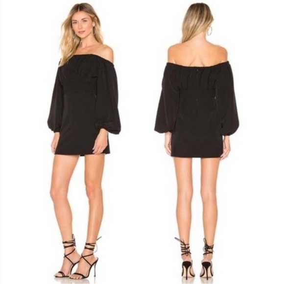 NBD Revolve NWT Levent Off The Shoulder Ruched Mini Dress XL Sexy Party Feminine - Picture 16 of 16